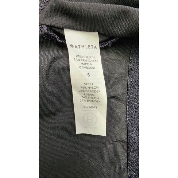 NWT Athleta Crossed Tankini in Black Medium - Picture 7 of 7